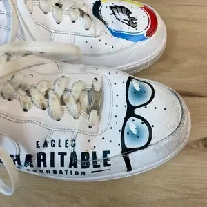 Philadelphia Eagles Sneakers Nike Air Force 1 Mens 12.5 Player Worn NFL Charity Philadelphia Eagles Sneakers Nike Air Force 1 Mens 12.5  main image 4